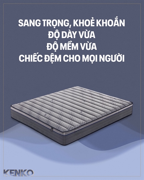 Đệm lò xo Kenko 8037 - H25cm