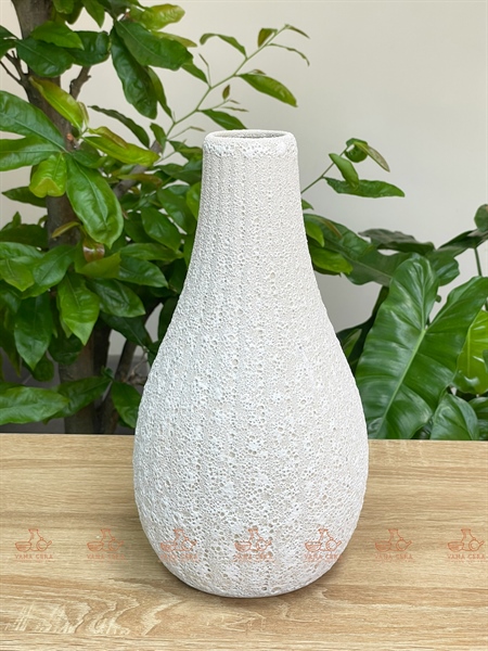 BÌNH HOA GIỌT NƯỚC ATLANTIS TRẮNG H29M5