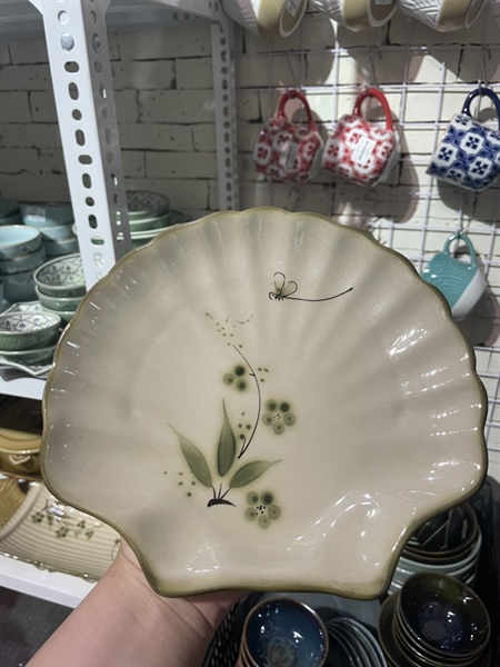 Đĩa sò 20 CHUỒN CHUỒN XANH LÁ