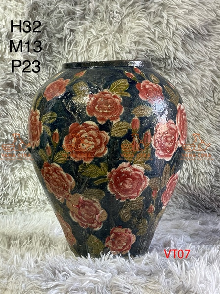 BÌNH HOA VUỐT TAY V07