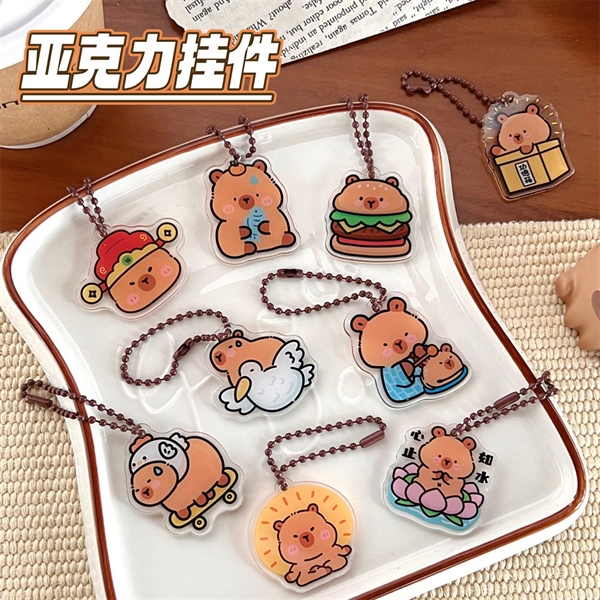 Móc khóa dây bi Capybara