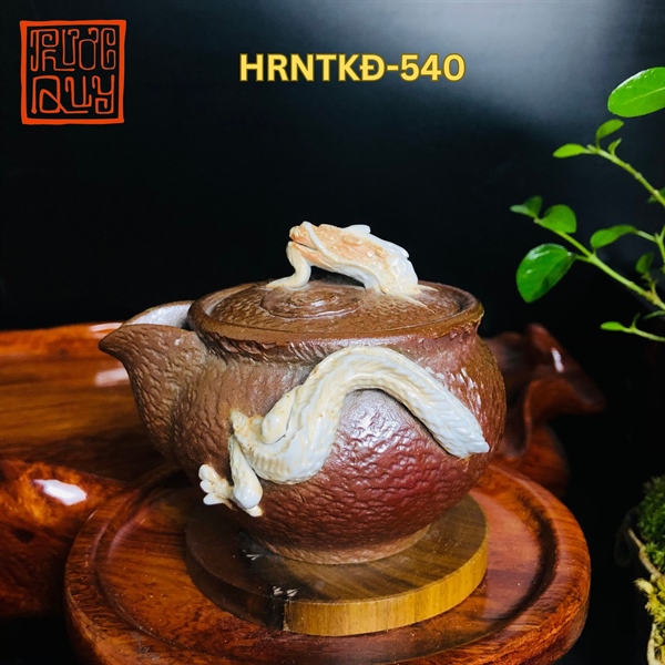 Ấm Houhin Nung Củi Đắp Rồng HRNTKĐ-540