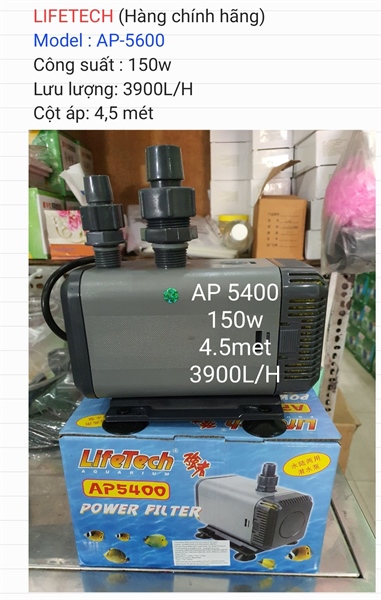 Máy bơm Lifetech AP 5400 - 150W - 3900L/h - 45m (cái)