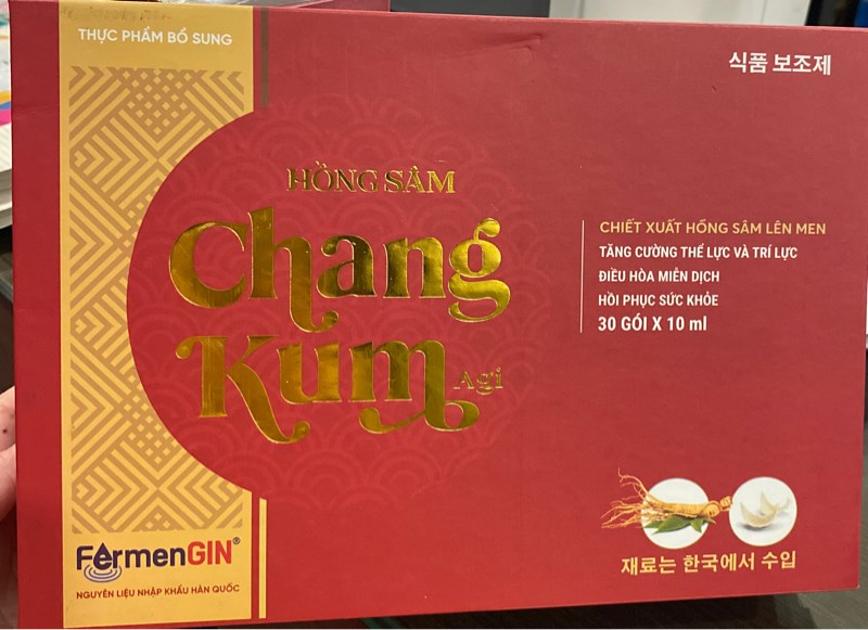 Hồng sâm Chang Kum agi (Hộp 3 hộp bé x 10 gói x 10ml) - Medistar/Sohaco