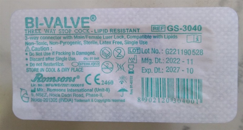 Khoá 3 chạc không dây nối - Romsons Ấn Độ