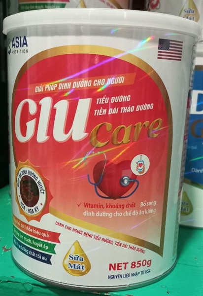 Sữa Nutri Glu Care 850g (Cho người bệnh tiểu đường, tiền đái tháo đường) - Asia 2