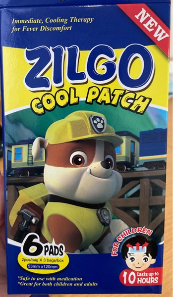 Zilgo cool patch (Miếng dán chườm lạnh) (H*3gói*2miếng) - Nam Hà