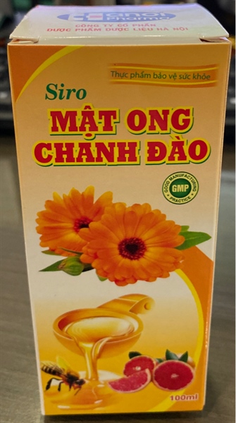 Sirp mật ong chanh đào 100ml - Dược Liệu HN
