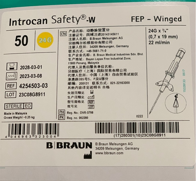 Introcan Safety W Fep G24 3/4 (Kim luồn G24 TE) - B.Braun