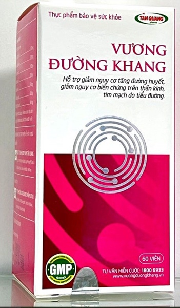 Vương đường khang (Hỗ trợ giảm nguy cơ tăng đường huyết...) (Lọ 60 viên) - Lotus