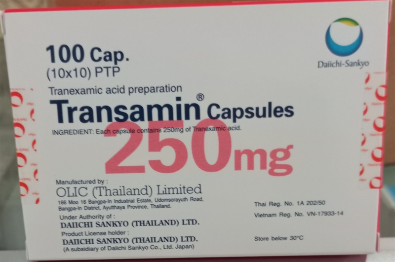 Transamin 250mg (H*10vỉ*10viên) - Thái Lan
