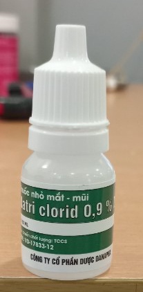 Thuốc nhỏ mắt - mũi Natri clorid 0,9% 10ml (Hộp 50 lọ) - Danapha