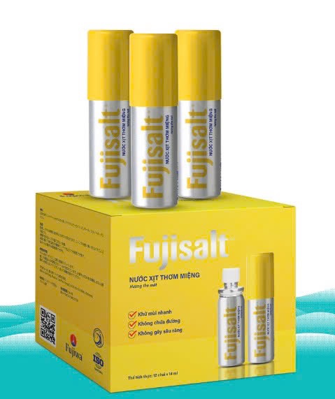 Nước Xịt Thơm Miệng Fujisalt (Hộp 12 Chai x 14ml) - Fujiwa Việt Nam