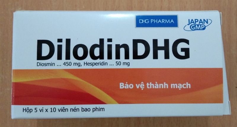 DilodinDHG (Hộp 5 vỉ x 10 viên) - CTCPD Hậu Giang