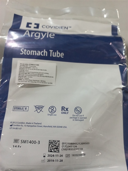 Thông dạ dày số 14 (Argyle Stomach Tube) - Kendall/Cty TNHH Mega Lifesciences VN