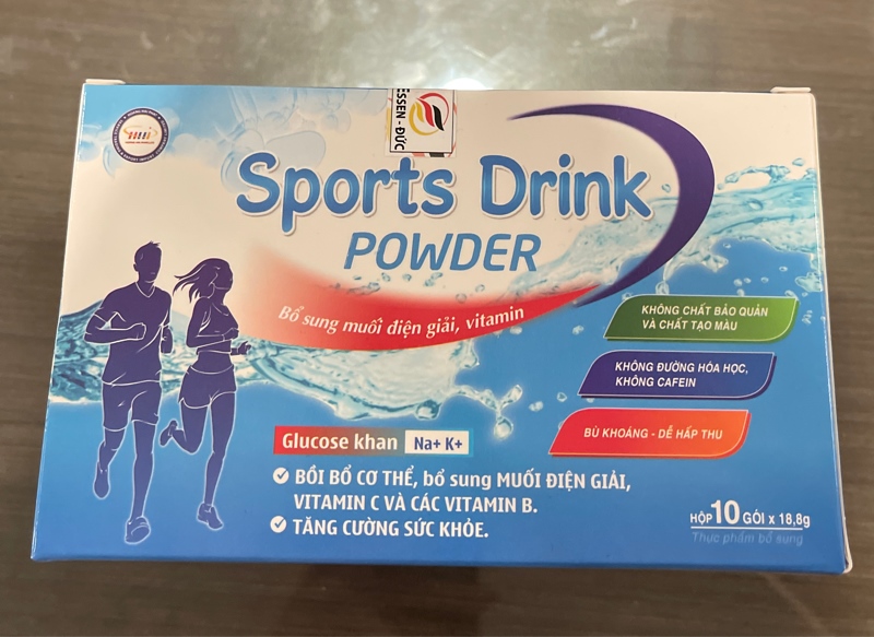 Nước bù điện giải Sports Drink (Hộp 10 gói x 18,8g) -HHP