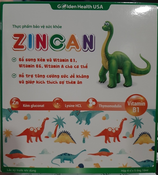 Zincan (Hộp 4 vỉ x 5 ống x 10ml) - Golden Health USA 4