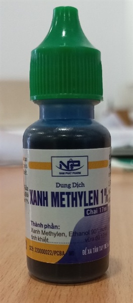 Xanhmethylen 1% 17ml (Cọc 10 lọ) - Nam Phát