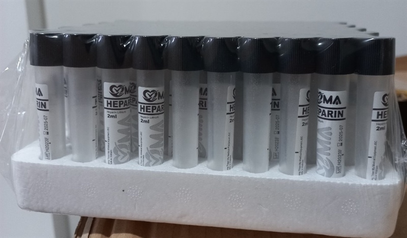 Ống nghiệm Heparin VMA 2ml - CTCP Vật Tư Y Tế Hồng Thiện Mỹ