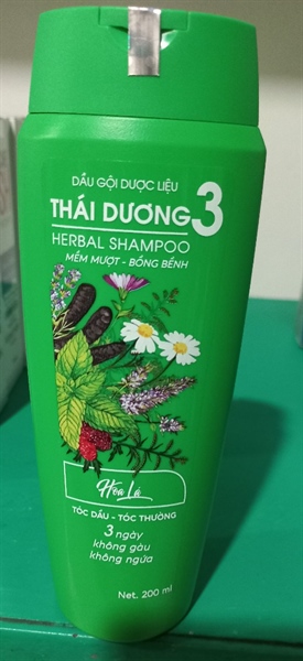Dầu gội Thái Dương 3 Gold nguyên mùi lá - Hoa lá 200ml 2