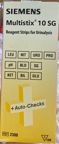 Que thử nước tiểu 10 thông số Multistix 10SG (H*100test) - Siemens/Balan