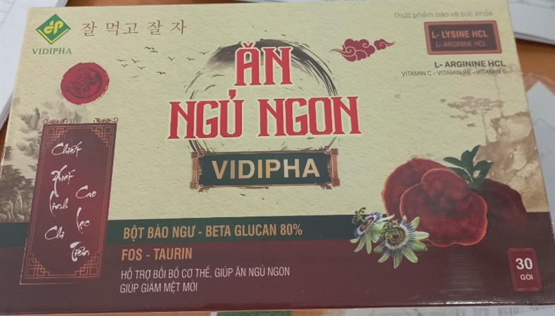 Ăn ngủ ngon Vidipha (Hộp 30 gói) - Napharco