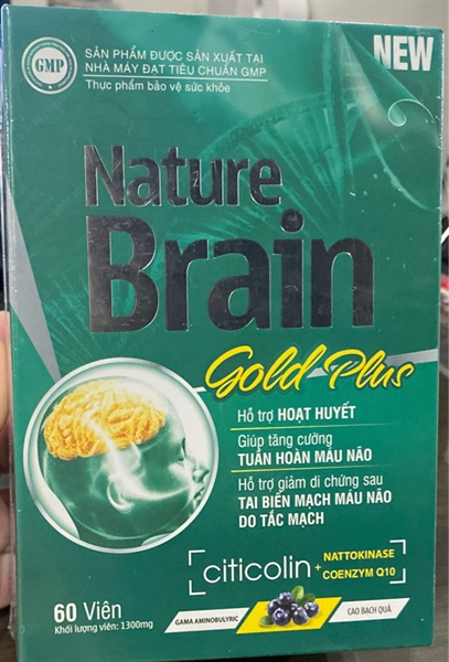 Nature Brain Gold Plus (Lọ 60 viên) - Vinpharm/Natural Gold