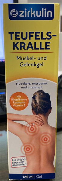 Gel xoa bóp Zirkulin teufelskralle muskel- und gelenkgel 125 ml - CHLB Đức