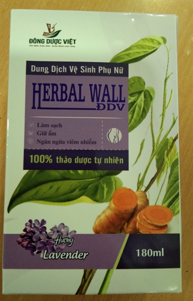 DD vệ sinh phụ nữ Herbal wall - Hương Lavender 180ml - Đông Dược Việt