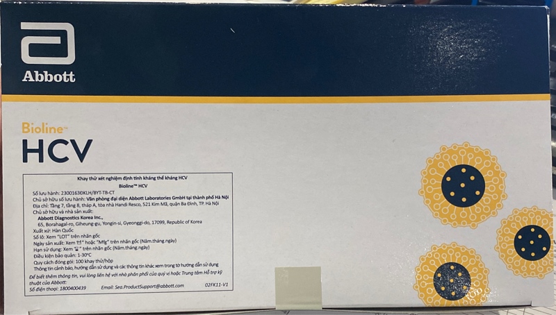 Bioline HCV (Hộp 100 test) - Abbott / Hàn Quốc