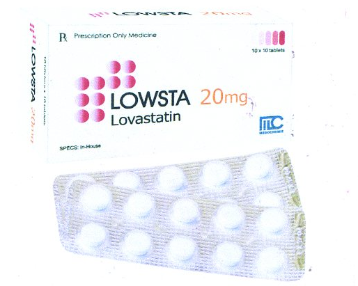 Lowsta (Lovastatin 20mg) Hộp 10 vỉ x 10 viên - Cyprus