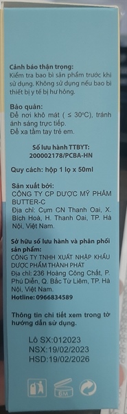 Xịt hăm loét tỳ đè Sanyrel 50ml - Butter C/Việt Nam 3