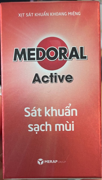 Medoral Active 10ml (Xịt sát khuẩn khoang miệng) - Merap