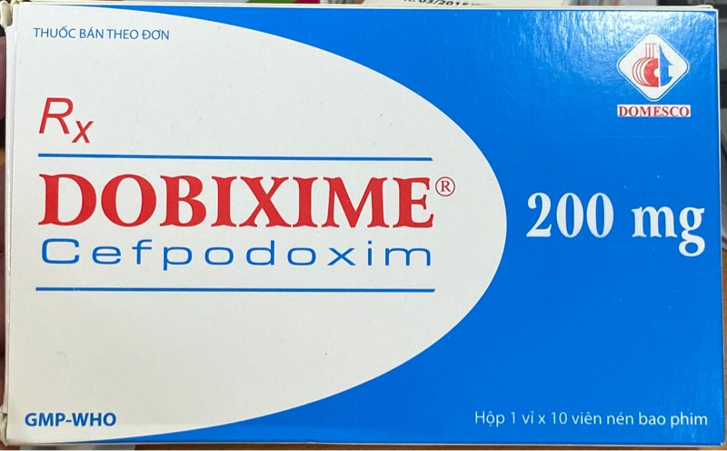 Cefpodoxime 200mg (Dobixime) (H*1vỉ*10viên) - Domesco