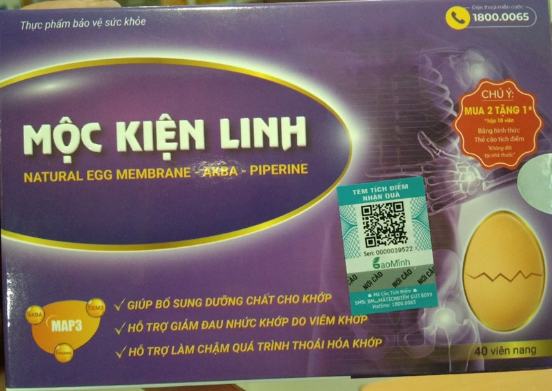 Mộc kiện linh (Hộp 4 vỉ x 10 viên) - Bảo Minh
