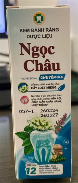 Kem đánh răng Ngọc Châu chuyên gia 20g - Hoa Linh