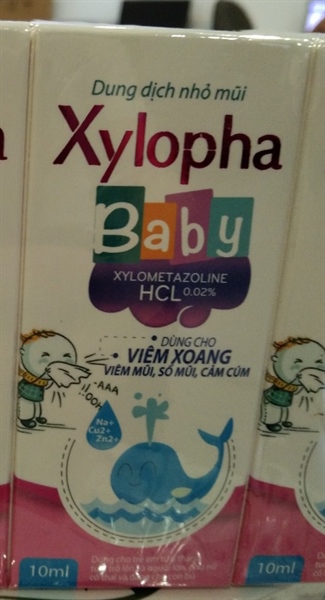 Dung dịch nhỏ mũi Xylopha Baby 10ml - Việt Ý