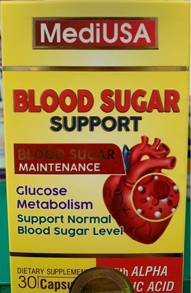 Blood sugar support (Người có chỉ số đường huyết cao) (Lọ 30 viên) - MediUSA