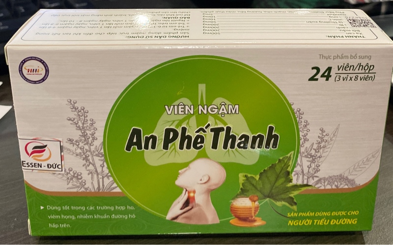 Viên ngậm An Phế Thanh (Hộp 3 vỉ x 8 viên) - HHP