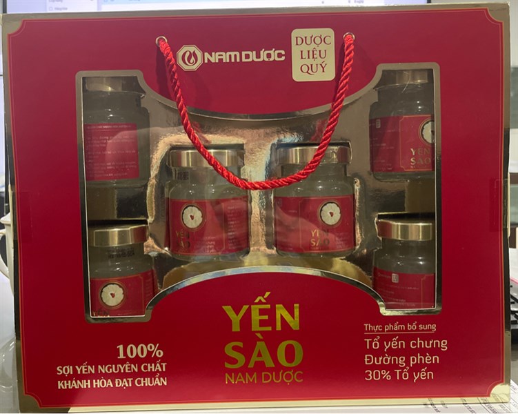 Yến sào ND Tổ yến chưng đường phèn (Combo Hộp 6 Lọ) - Nam Dược