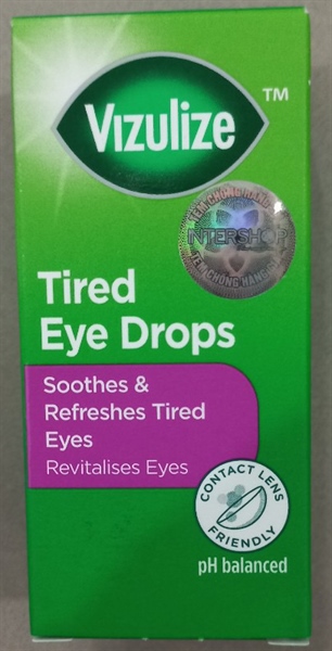 Dung dịch nhỏ mắt Vizulize giảm mệt mỏi mắt 15ml - UK/Intershop