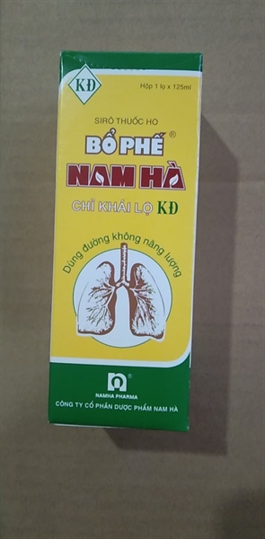 Siro thuốc ho Bổ phế Nam Hà chỉ khái lộ 125ml không đường (K*60lọ) - Nam Hà