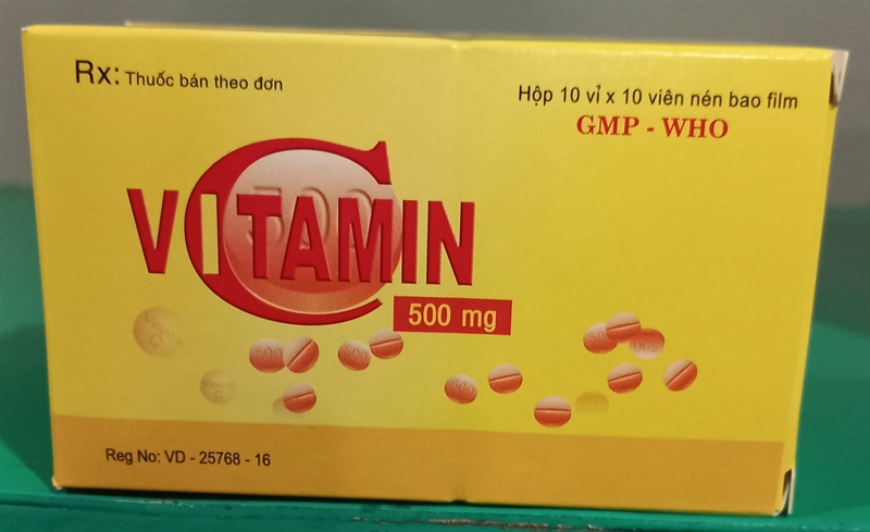 Vitamin C 500mg (H*10vỉ*10viên ) - Quảng Bình