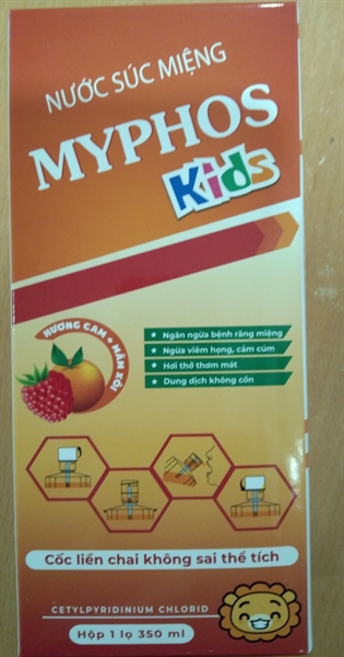 Nước súc miệng Myphos Kids 350ml - CPC Hà Nội
