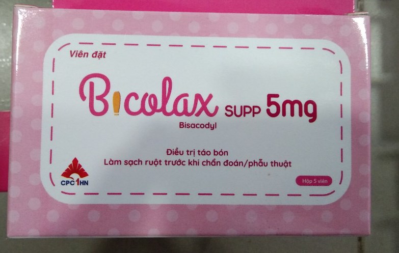 Bicolax supp 5mg (Điều trị táo bón) (H*1vỉ*5viên) - CPC1 Hà Nội