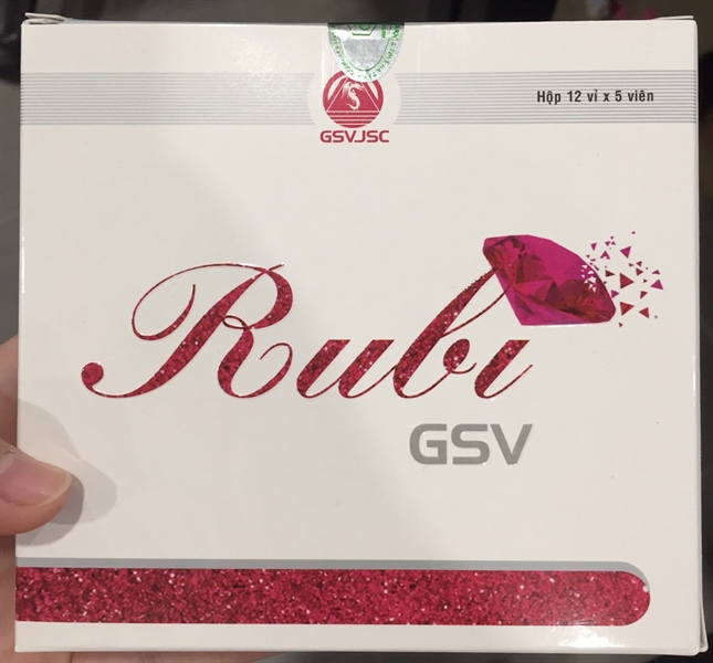 RUBI (Bổ sung vitamin, chống oxy hóa,lão hóa cho da) (H12 vỉ* 5 viên) - GSV Việt Nam