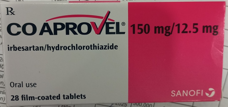 Co - Aprovel 150mg/12,5mg ( H*2vỉ*14viên) - Pháp