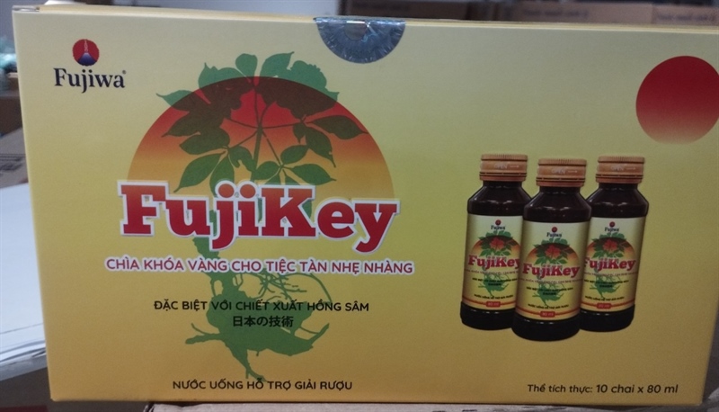 Nước uống hỗ trợ giải rượu Fujikey (Hộp 10 chai x 80ml) - Fujiwa Việt Nam
