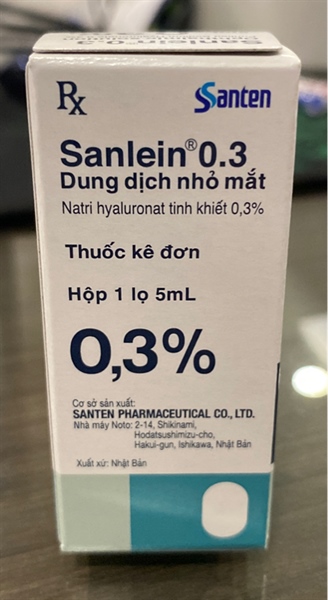 Dung dịch nhỏ mắt Sanlein 0,3% 5ml - Nhật Bản