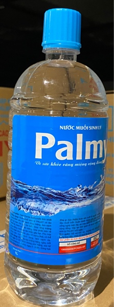 Nước muối sinh lý Palmy 0.9% 1000ml (Kiện 12 chai) - QT Palmy